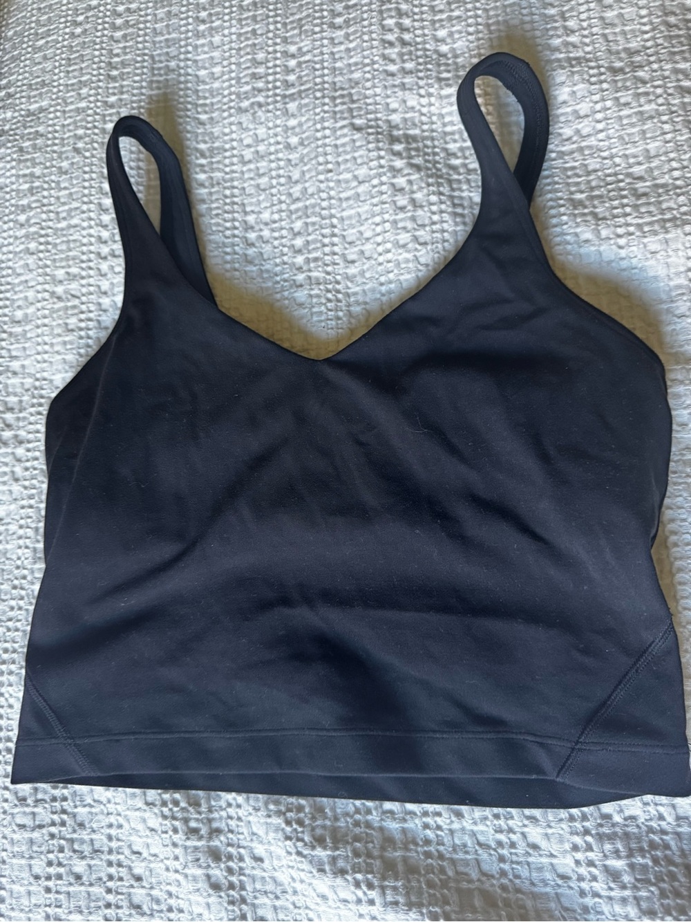 lululemon athletica Black Seamless Tank Sports Bra